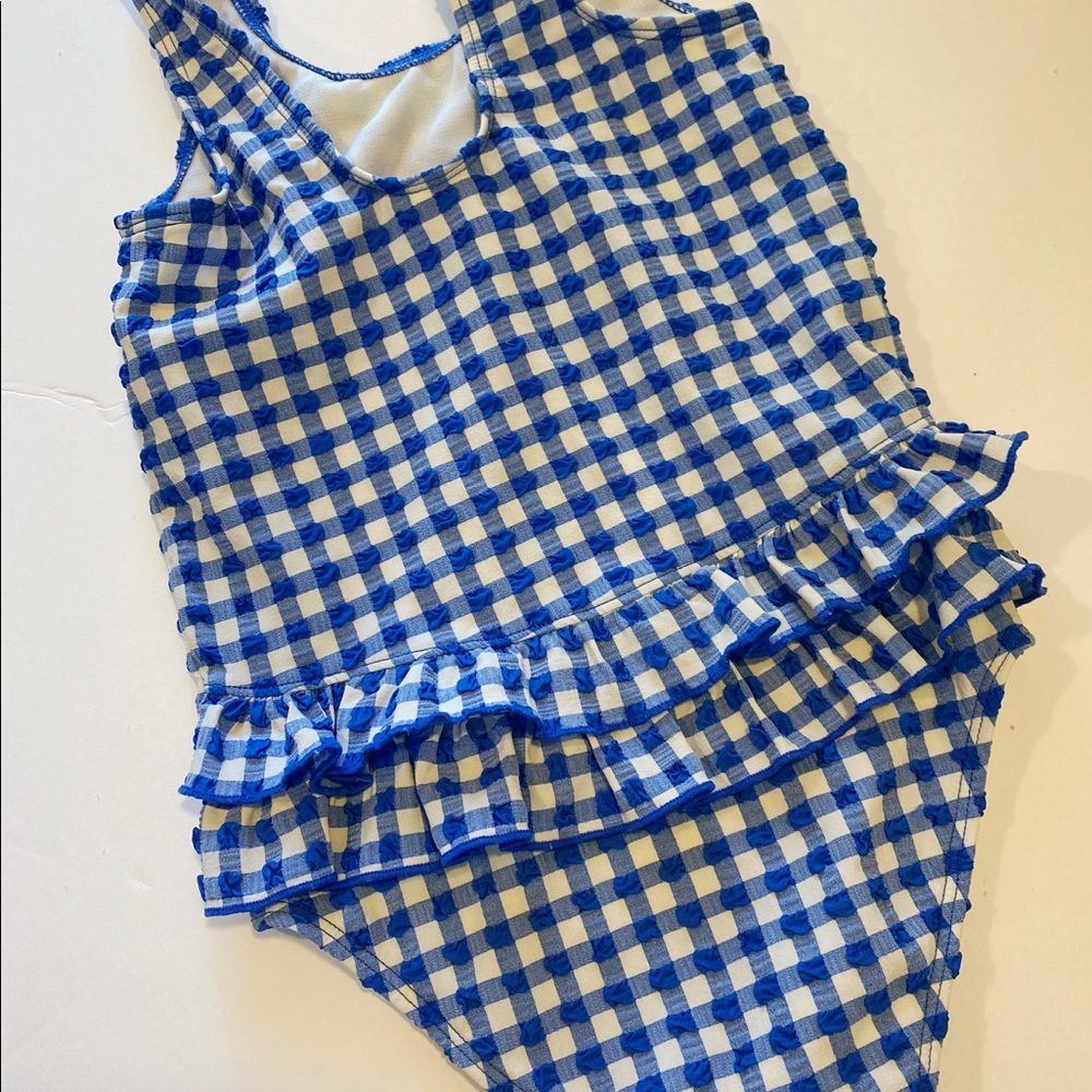 Baby Girls Mini Boden Gingham Swimsuit